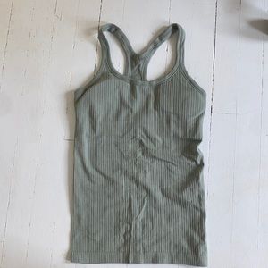 Green Lululemon racer back tank